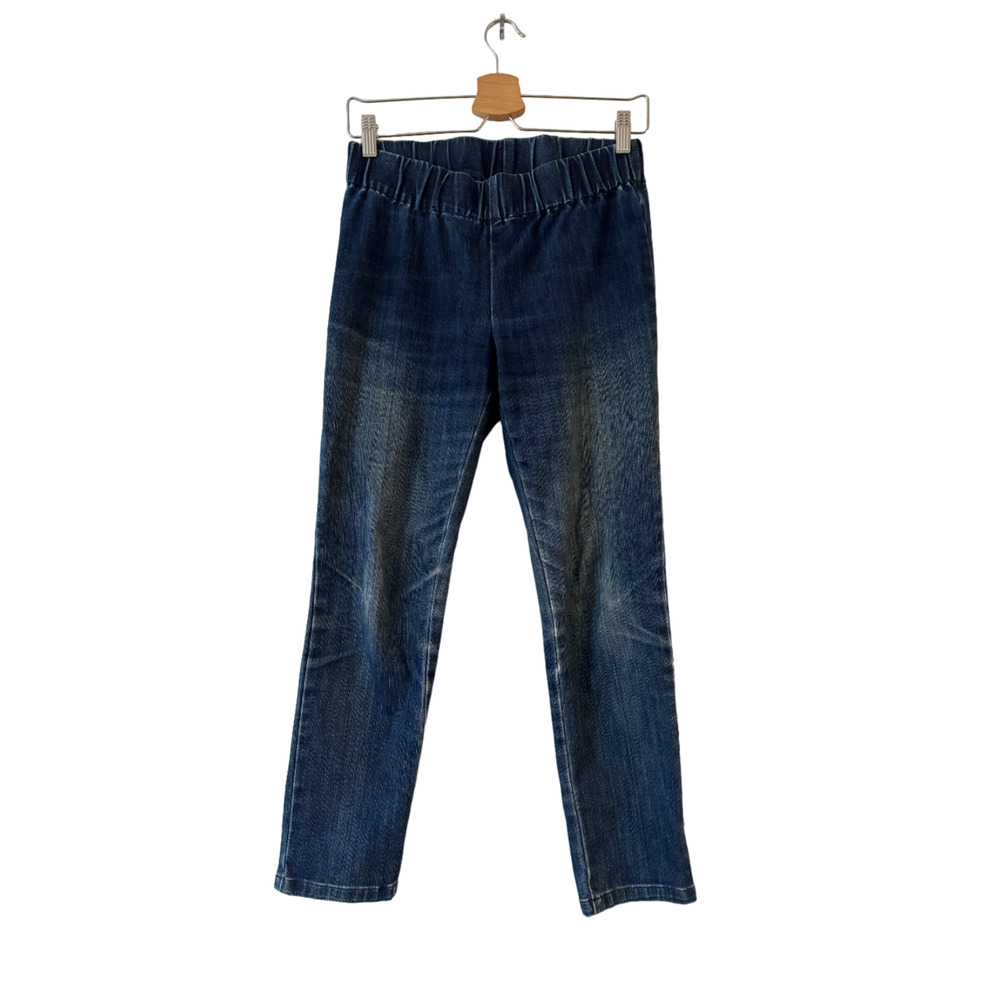 Soft Surroundings Metro Crop Denim Leggings Pants Womens PXS Blue Pull On